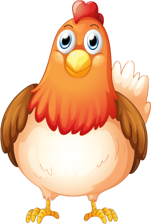 Cartoon Chicken Mascot